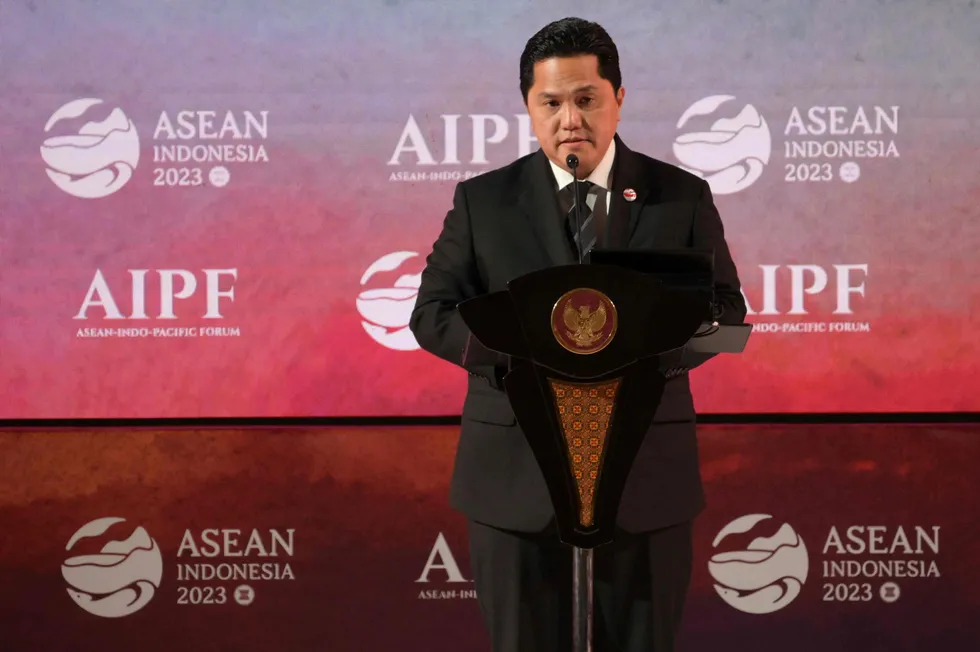 Significant step in Indonesia’s journey to net zero: interim Coordinating Minister for Maritime Affairs and Investment, Erick Thohir.