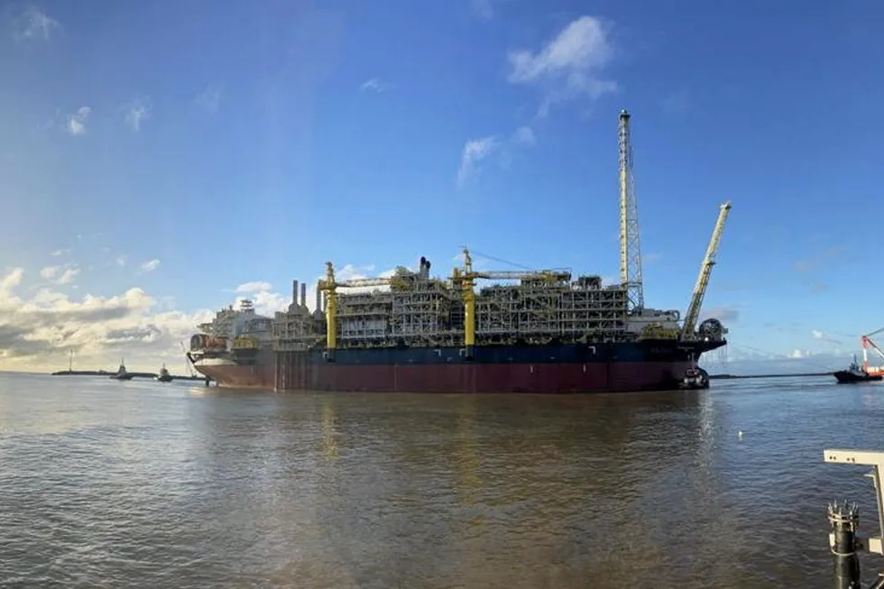 Achievement: the Anita Garibaldi FPSO produced first oil from the Marlim field offshore Brazil in August.
