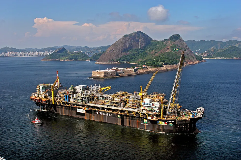 In talks: the P-50 FPSO is producing in the Albacora Leste field offshore Brazil