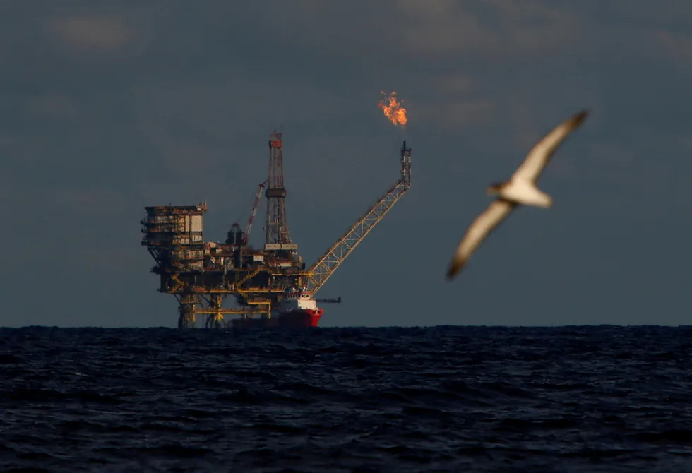 Upgrade: an oil platform at Mellitah Oil & Gas’ Bouri oilfield offshore Libya