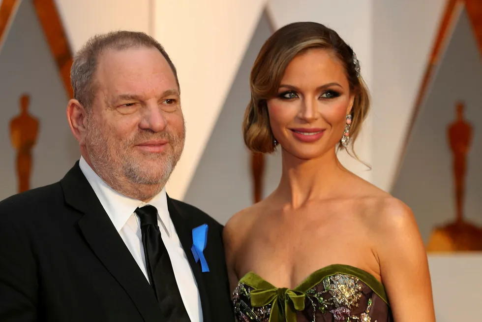 Harvey Weinstein og Georgina Chapman under lykkeligere tider ved Oscar-utdelingen i 2017. Foto: Mike Blake/Reuters/NTB Scanpix