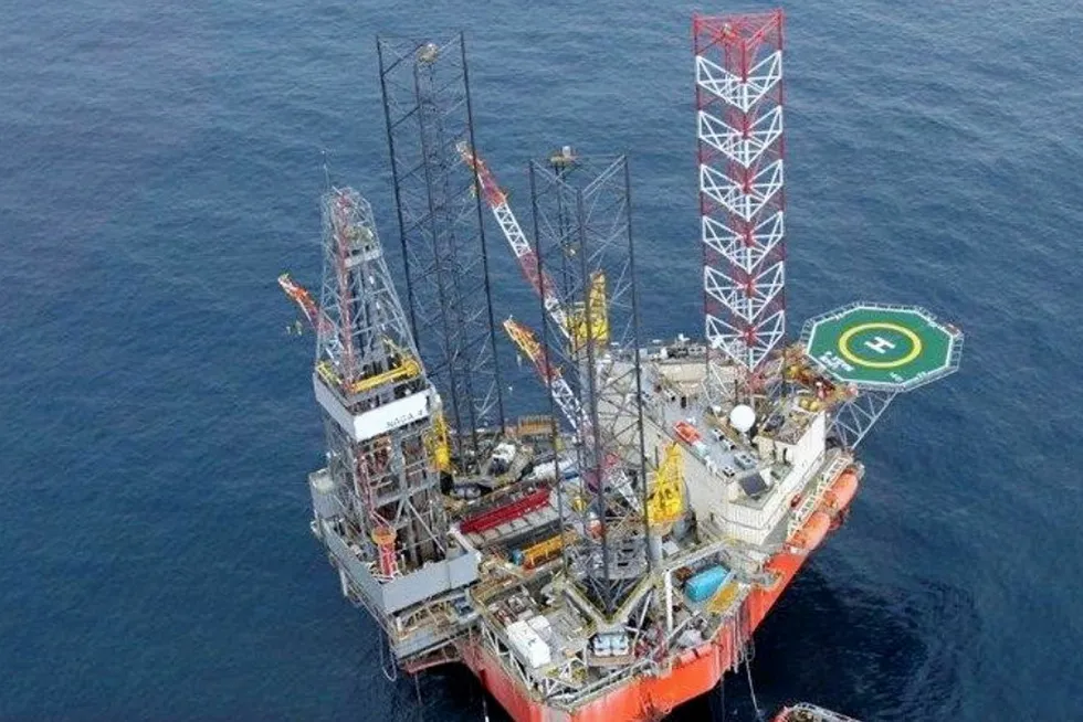 A jack-up drilling rig: owned by Malaysia's Velesto Energy