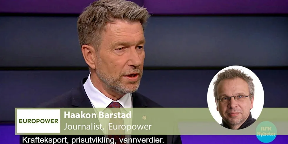 – Vi skal evaluere magasinfylling, se på magasinkapasiteten, og i det ligger også vannverdien, sa olje- og energiminister Terje Aasland på NRK Debatten.