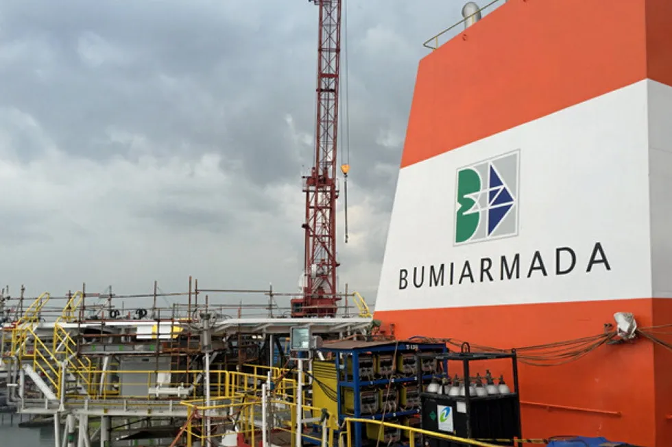 A view of an FPSO: owned by Bumi Armada