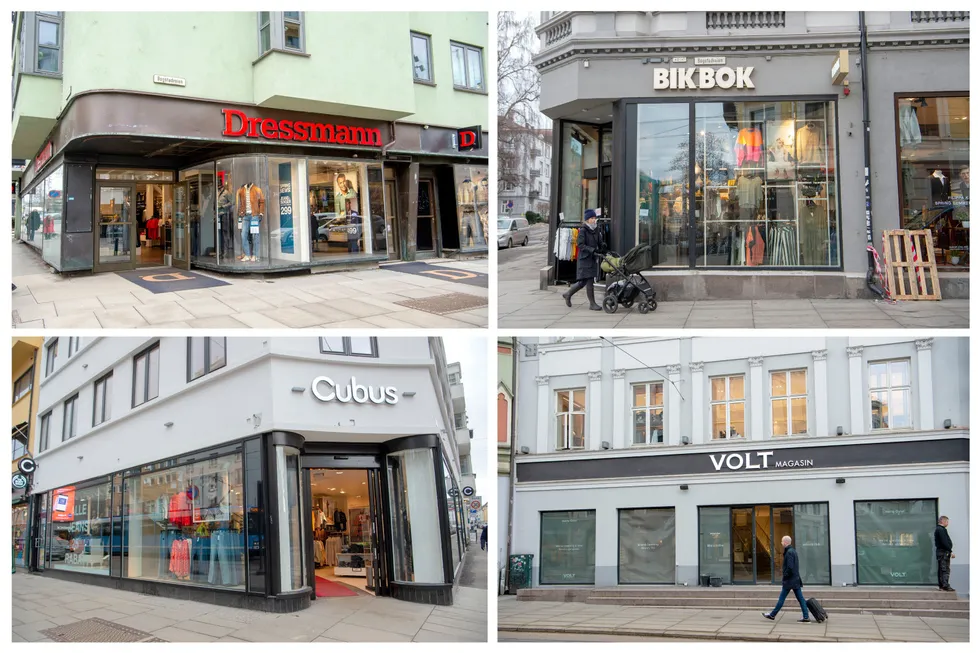 Kleskjeden Varner sine butikker i Bogstadveien.
