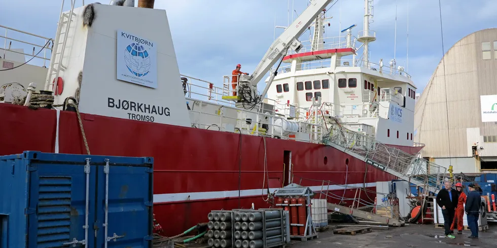 «Bjørkhaug» ombygd i Danmark til «Arctic Opilio» for snøkrabbefiske, sentralt i rettsstrid.