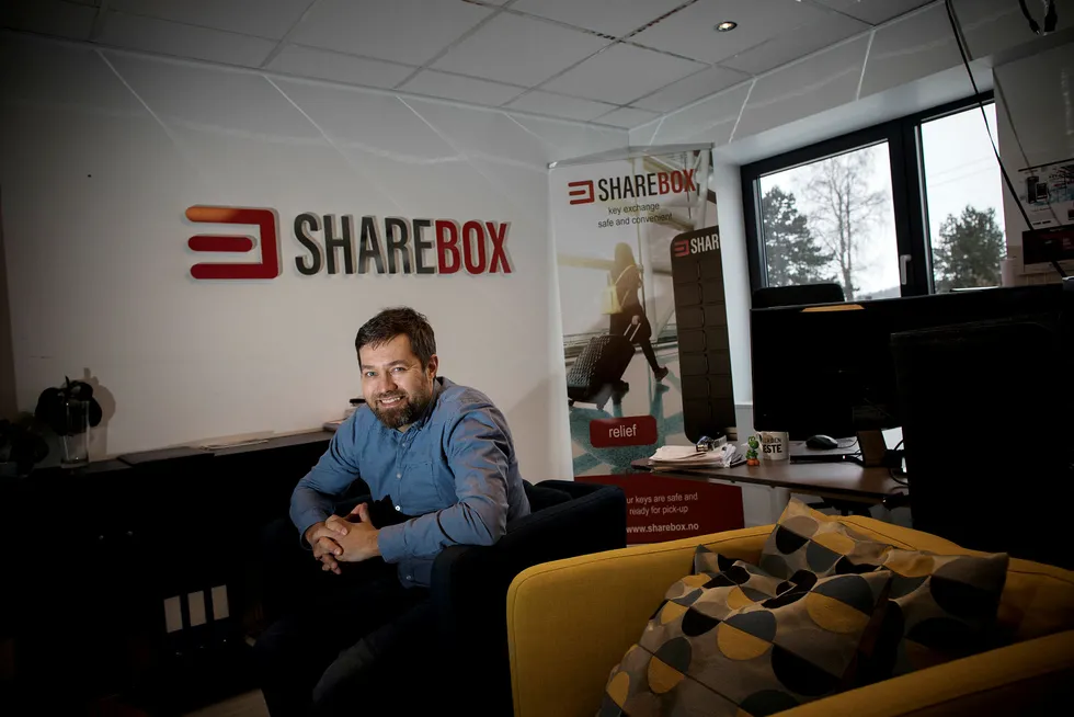 To år etter oppstart priser Arne Eivind Andersen Arendalsselskapet Sharebox til 27 millioner når han nå henter penger til kraftig ekspansjon. Foto: Tomm Wilgaard Christiansen