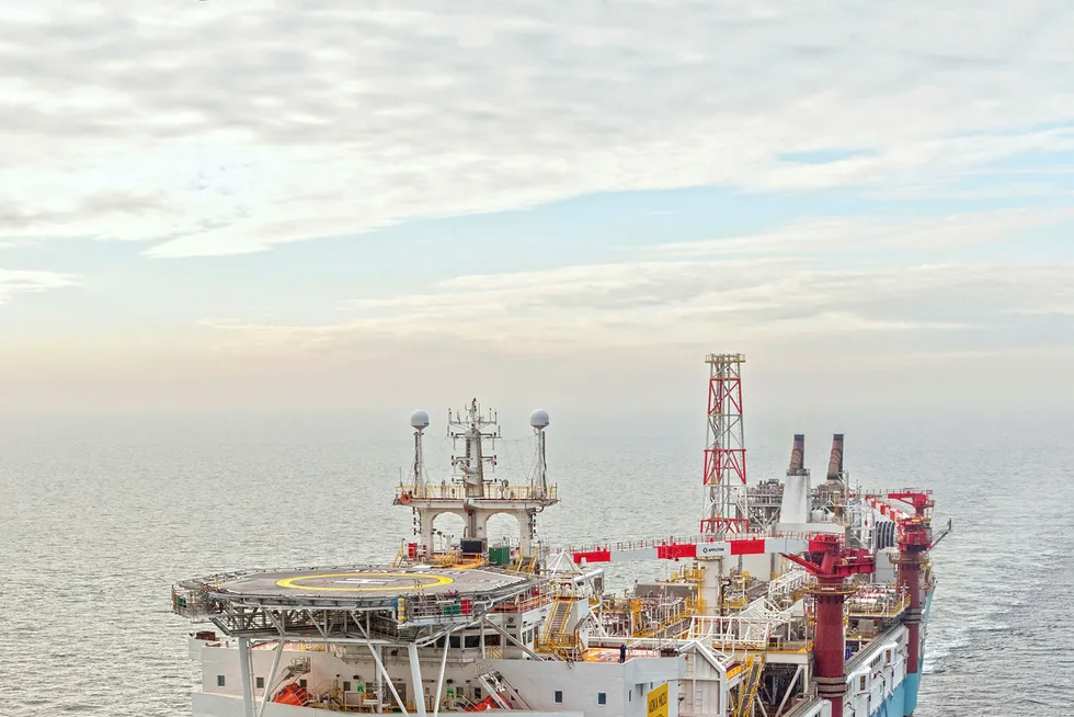 Production operations: the Aoka Mizu FPSO at Hurricane Energy's Lancaster field off the UK