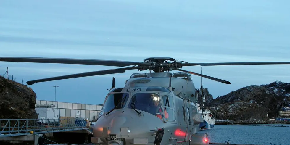 LITE FLYTID: NH90 har vist seg å være et svært bra helikopter til Kystvaktens bruk – men antall flytimer i tjeneste til havs har så langt bare vært en brøkdel av det man var forespeilet da innfasingen startet.Foto: Kystvakten