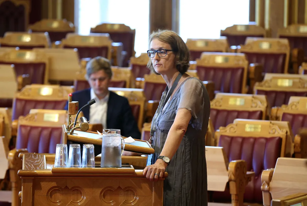 Kari Henriksen (Ap)) er skuffet over at Stortinget ikke vil kutte ut private barnevernsaktører. Foto: Ruud, Vidar