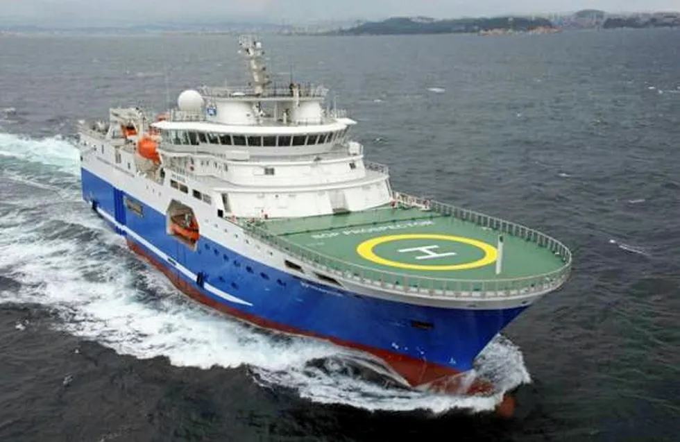 New seismic: the BGP Prospector vessel is set to conduct a 3D survey in the Campos basin off Brazil