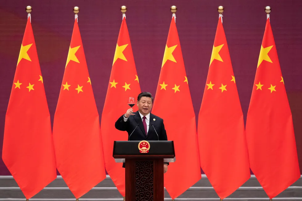 Men Folkerepublikken har ikke bare strandet, men gått tilbake på et vesentlig område: Individets frihet, skriver artikkelforfatteren Her president Xi Jinping under et arrangement i 2019.