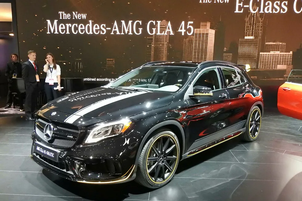 Mercedes-AMG pusser opp sin hissige GLA 45. Foto: Newspress
