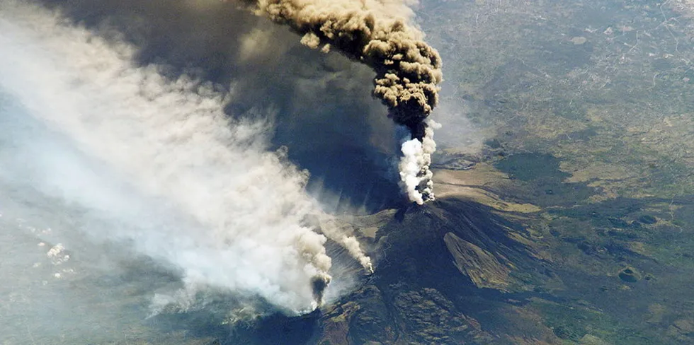 Volcanic eruptions can spew millions of tonnes of ash for miles around.