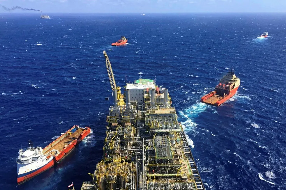 New high: the P-76 FPSO in the Petrobras-operated Buzios pre-salt field was one of the platforms that reached plateau in 2019 and contributed to record production