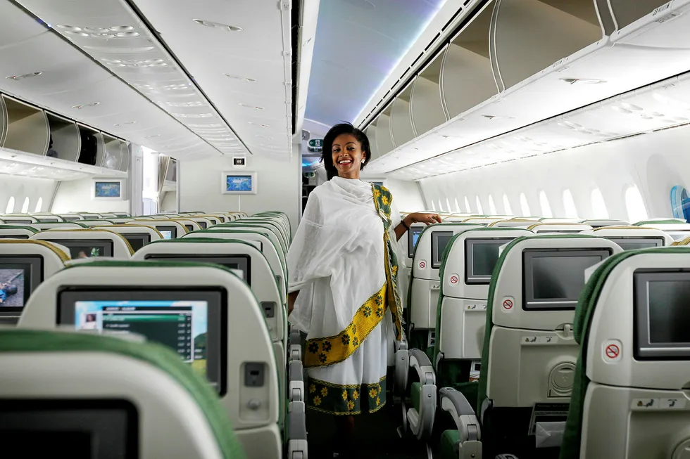 Ethiopian Airlines viser muskler i både kvinnekampen og i den regionale flyindustrien. Selskapet sluttet seg til Star Alliance-gruppen i 2011. Foto: Thomas Mukoya/Reuters/NTB Scanpix