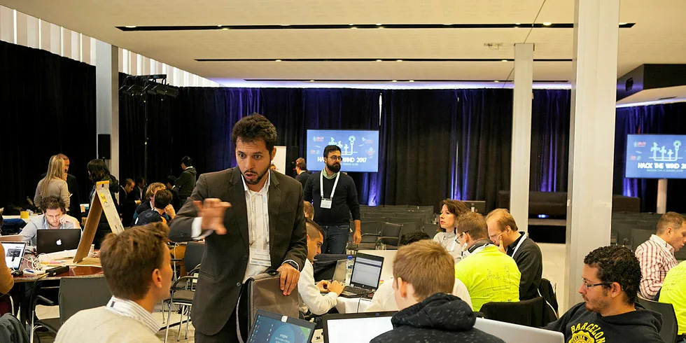 Participants at Hack the Wind 2017.