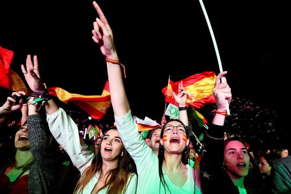 De spanske høyrepopulistene, VOX, dominerte valgkampen, men fikk bare 10,3 prosent av stemmene, en fremgang som var mindre enn de selv hadde håpet og mange hadde fryktet.