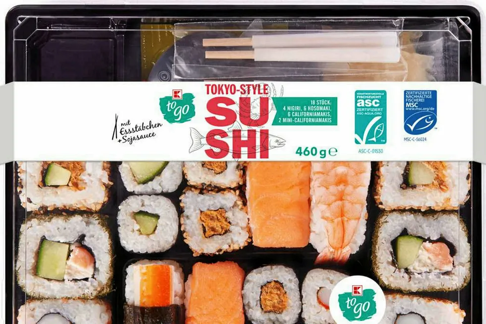 Kaufland recently launched its ASC and MSC-certified sushi boxes.