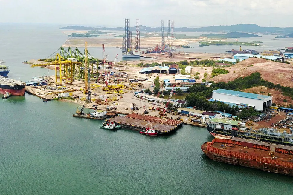 Indonesian facility: PaxOcean's Pertama Shipyard on Batam Island