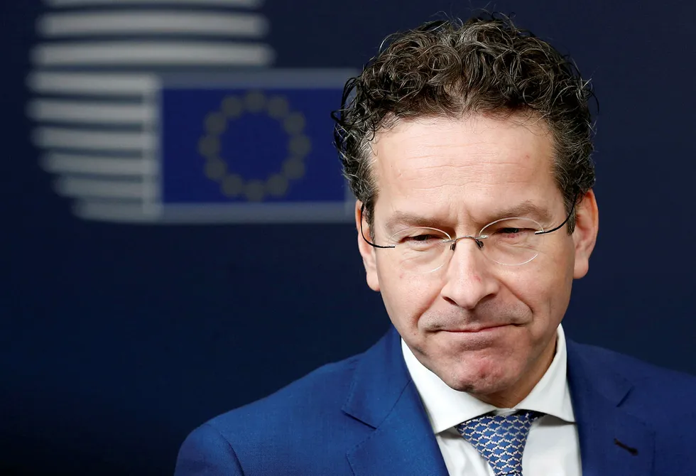 Den nederlandske finansminister og leder for Eurogroup Jeroen Dijsselbloems parti fikk lav oppslutning i valget. Foto: FRANCOIS LENOIR