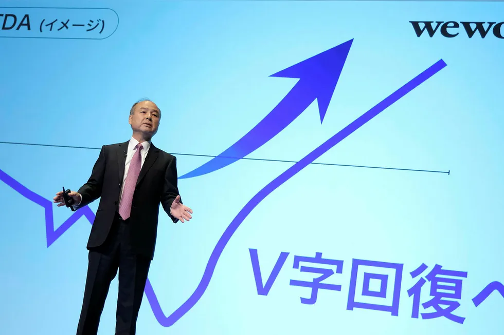Toppsjef Masayoshi Son i Japans SoftBank Group fortalte forleden at banken hadde tapt 6,5 milliarder dollar i andre kvartal – det verste i historien – etter å ha invesert i start-ups som Uber og WeWork.
