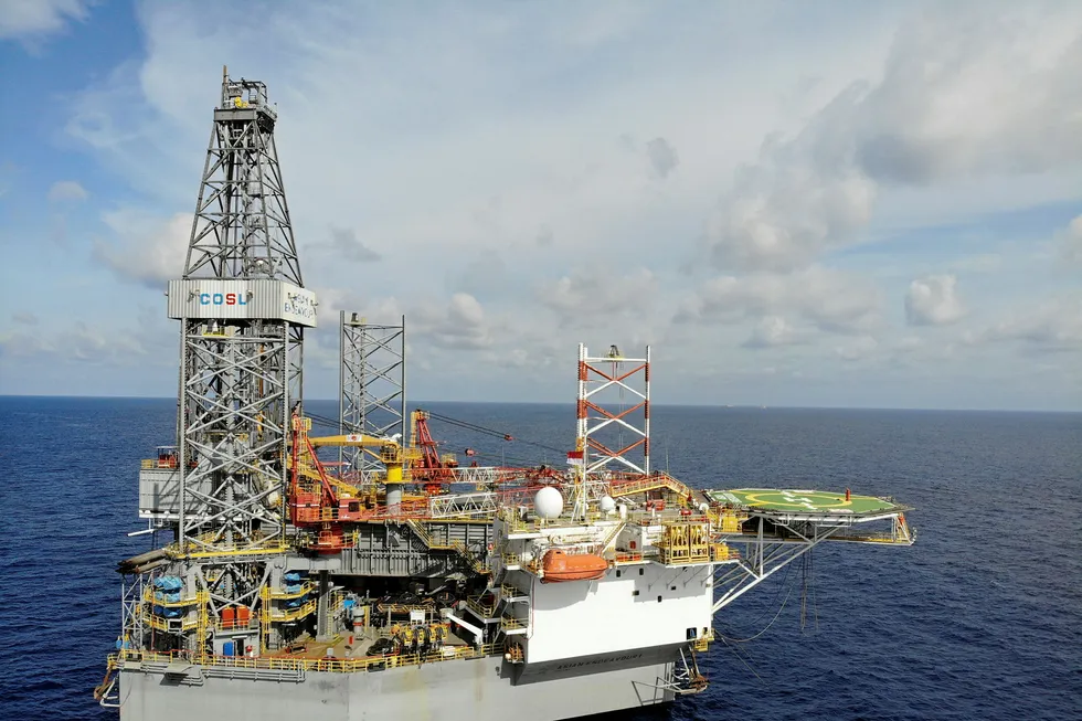 Drilling effort: Conrad hired the jack-up COSL Asian Endeavour-1 for a drilling programme in the Duyung area in 2019