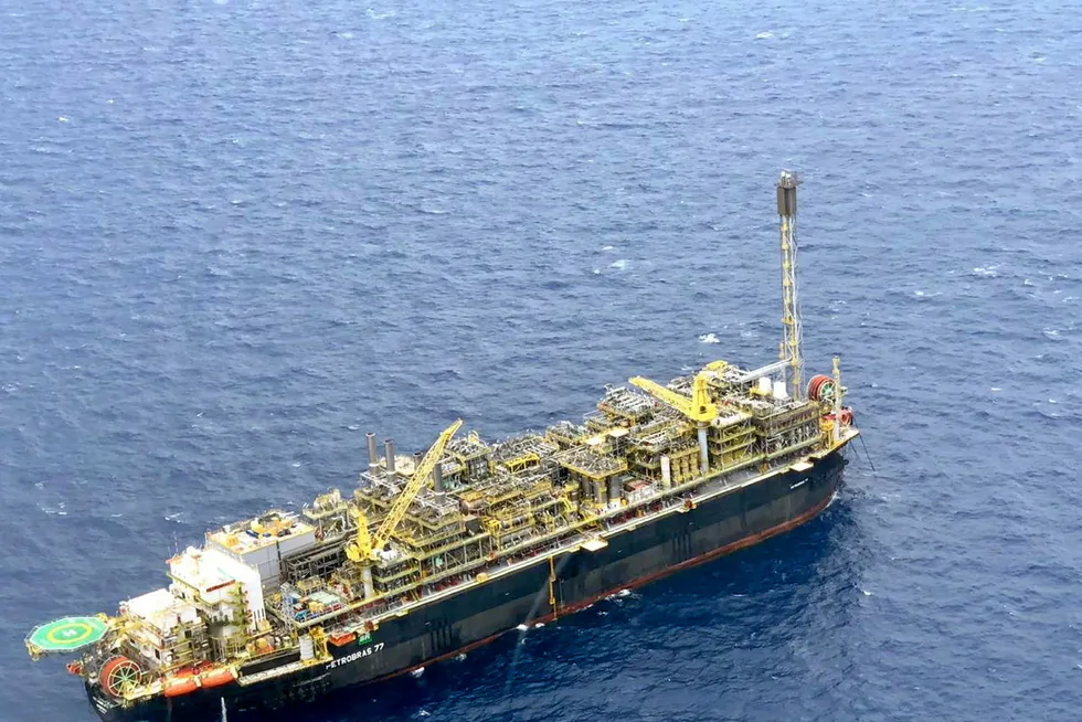 On pole: the P-77 was the fourth FPSO to enter operation in the Buzios pre-salt field