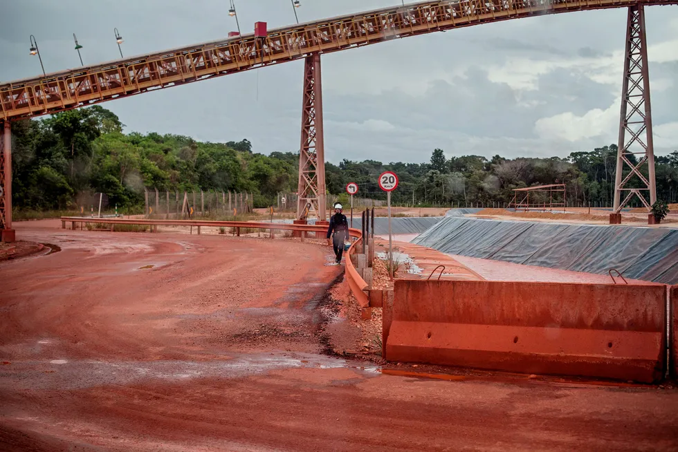 Fra Alunorte, Hydros aluminiumsraffineri Barcarena, Brasil.