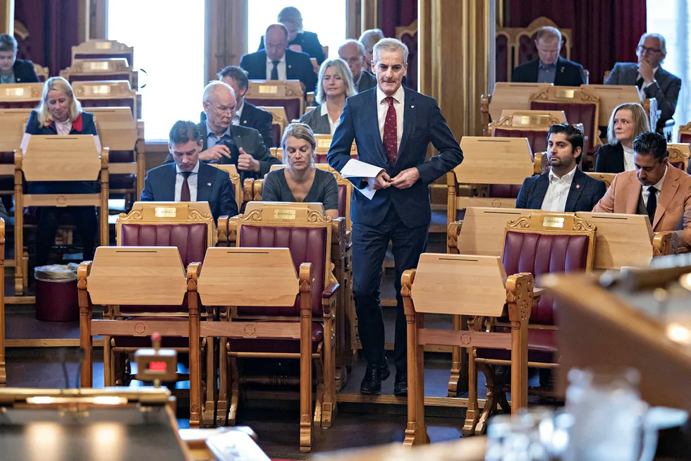 Ap-leder Jonas Gahr Støre legger stor vekt på klima i partiets alternative budsjettforslag for 2019.