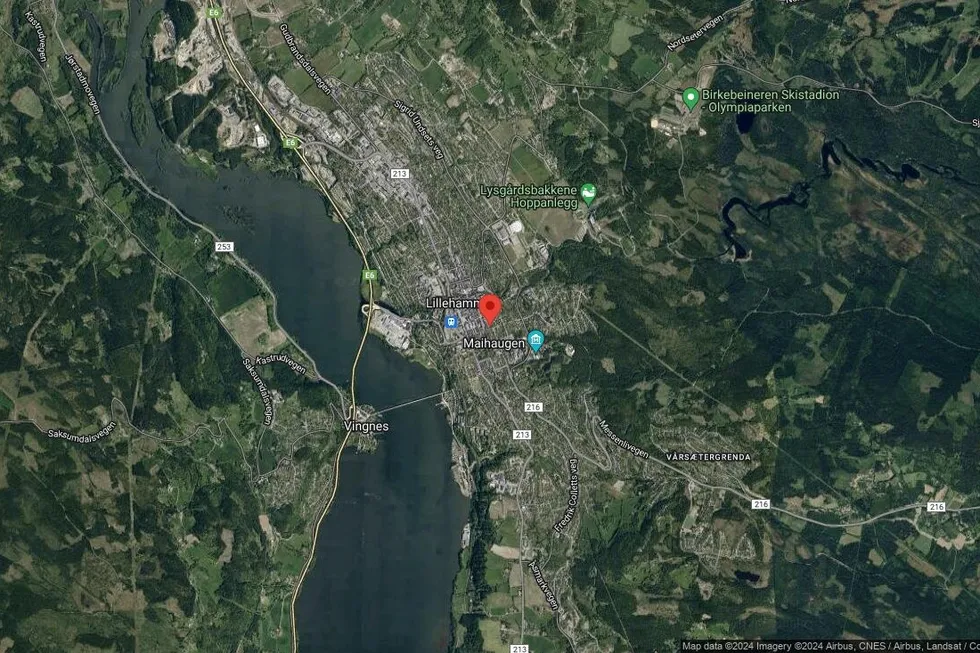 Området rundt Bankgata 30, Lillehammer, Innlandet