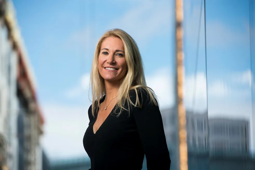 Julie Brodtkorb er sjef i Maskinentreprenørenes Forbund. Nå får hun dessuten bijobb i Norges Bank. Foto: Skjalg Bøhmer Vold