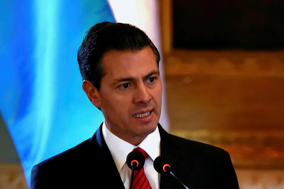 Time out: Mexican President Enrique Pena Nieto