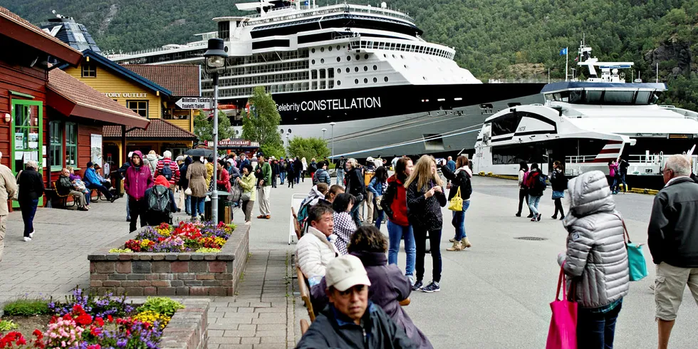 Her i Flåm har Norge Internasjonal Fisk servert turister sjømat i flere år.