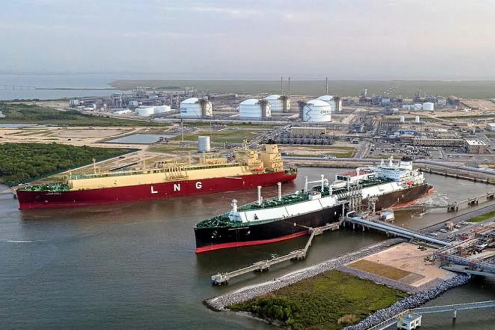 Cargoes: Cheniere's Sabine Pass LNG project in the US.