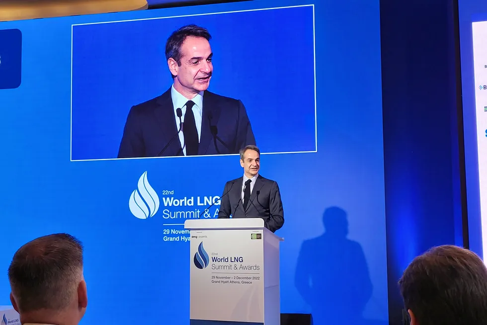 Critical supplier: “Greece is an anchor in increasing turbulence,” said Kyriakos Mitsotakis, Prime Minister of Greece at an LNG event in Athens on 30 November.