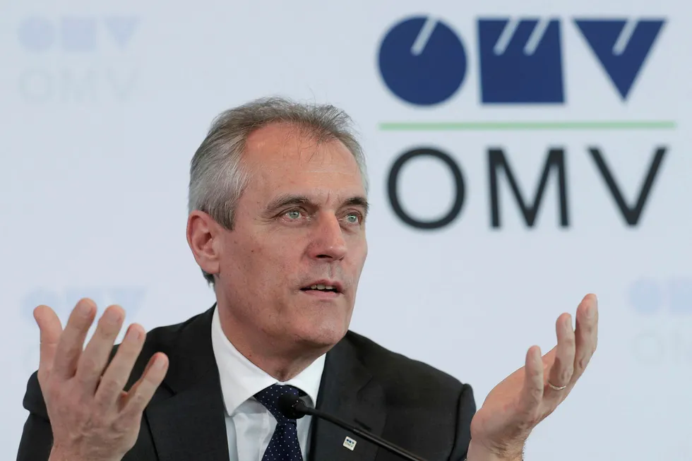 Commitments: chief executive of Austria's OMV, Rainer Seele