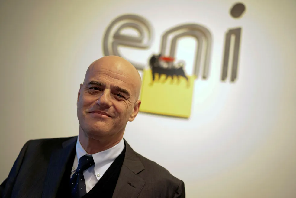 Plan approval: Eni chief executive Claudio Descalzi