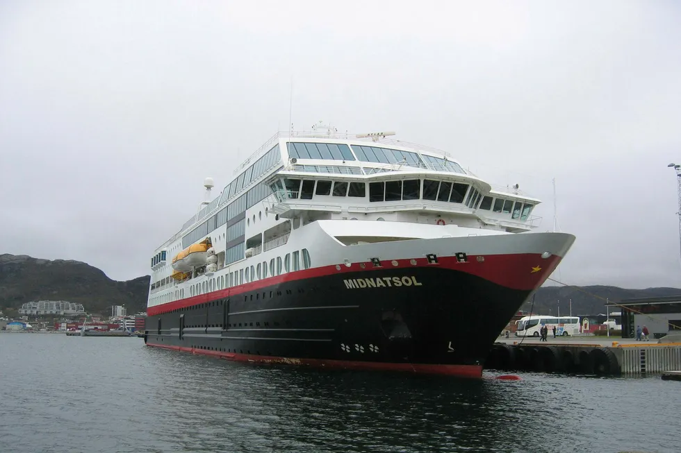 Det er her ved Bodø havn at Hurtigruten mener det har betalt altfor mye havneleie i en årrekke. Nå har selskapet anket den frifinnende dommen fra lagmannsretten til Høyesterett. Foto: Vidar Knai / SCANPIX . Foto: Knai Vidar/NTB Scanpix.