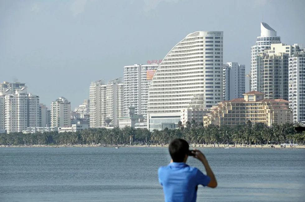 City view: Lingshui 17-2 lies about 150 kilometres south of Sanya city in Hainan province