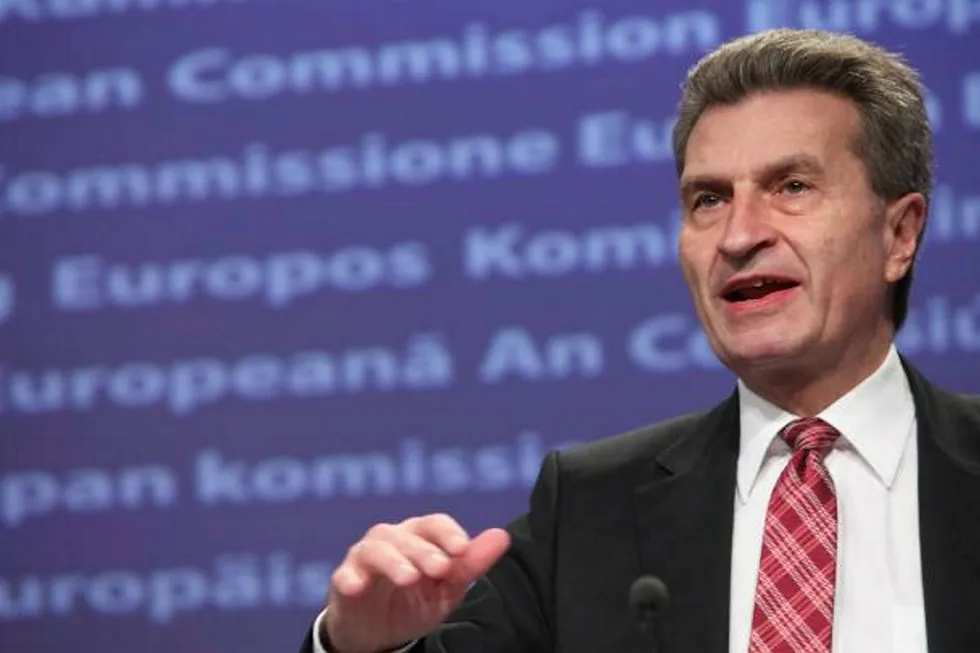 Gunther Oettinger: Commissioner spoke on exports