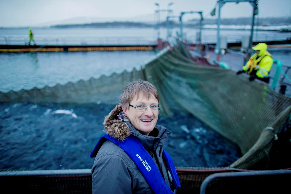 Inge Berg, eier og administrerende direktør i Nordlaks-konsernet, får mer enn doblet antall utviklingskonsesjoner for realisering av havmerd-prosjektet sitt. Foto: Marius Fiskum