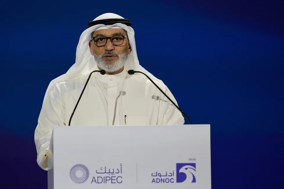 World Oil Outlook: Opec secretary general Haitham Al Ghais talks during the Adipec conference in Abu Dhabi