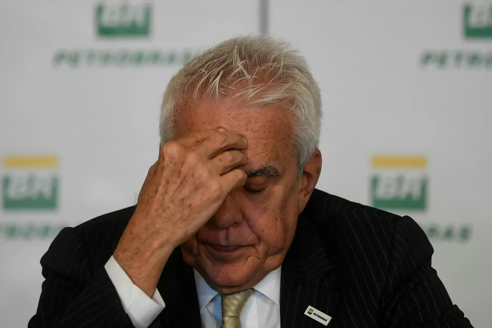Falling profits: Petrobras chief executive Roberto Castello Branco