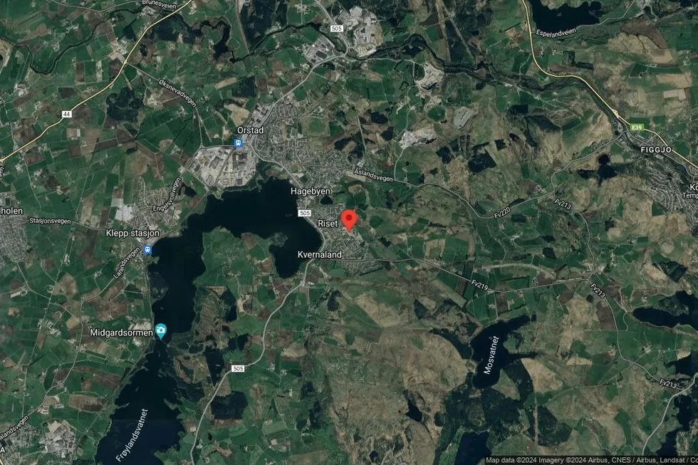 Området rundt Markvegen 17, Time, Rogaland