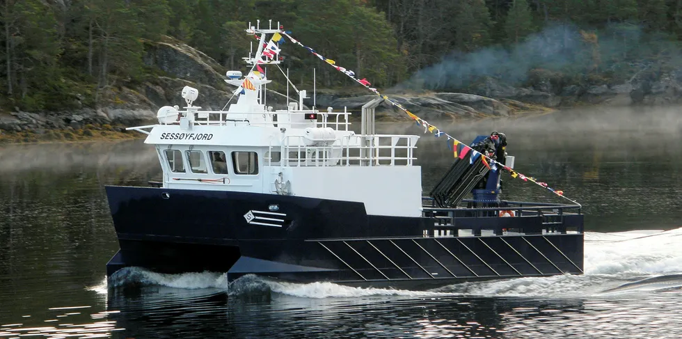 «Sessøyfjord» i farta.