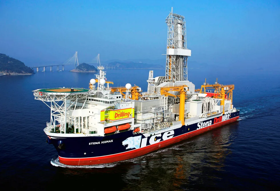 Drilled the Bambo well: the drillship Stena IceMax