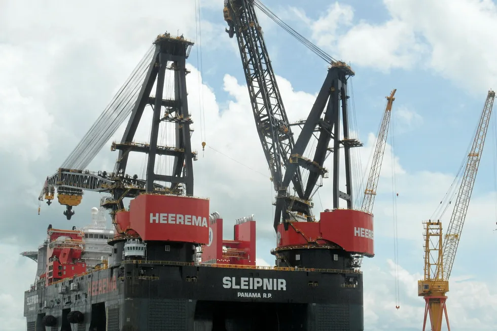 Record breaker: the Sleipnir crane vessel