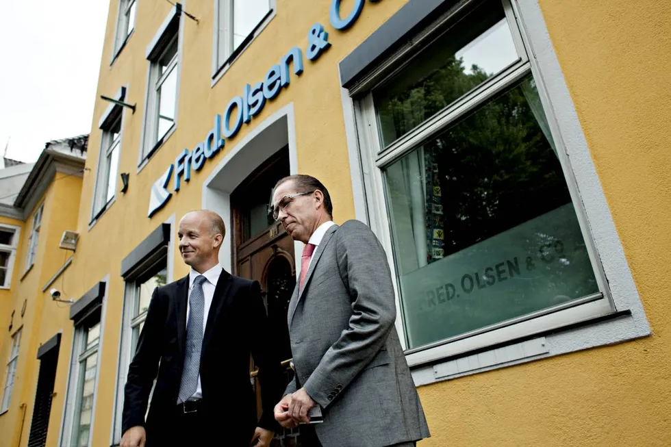 CFO Hjalmar Krogseth Moe og CEO Ivar Brandvold i Fred. Olsen Energy. Foto: Anita Arntzen.