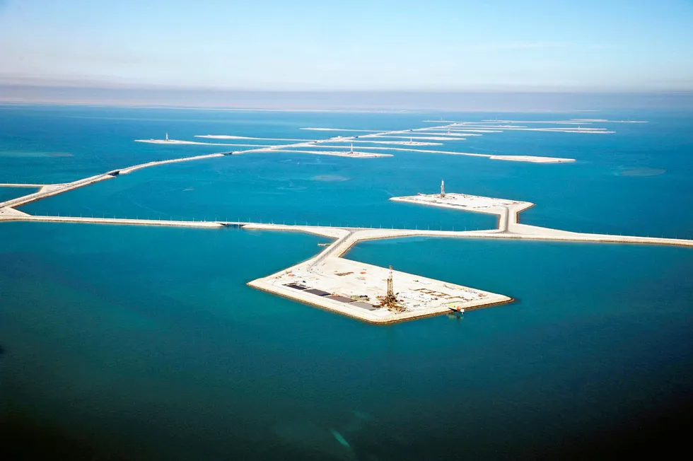 Expansion drive: Saudi Aramco’s Manifa field is centred on artificial islands and offshore facilities.